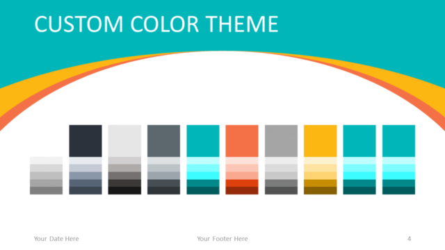 Plantilla Gratis de Negocios Abstracto Para PowerPoint - Diapositiva con Colores