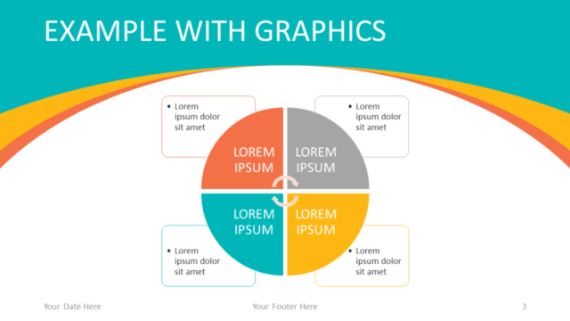 Plantilla Gratis de Negocios Abstracto Para PowerPoint - Diapositiva con Gráfico