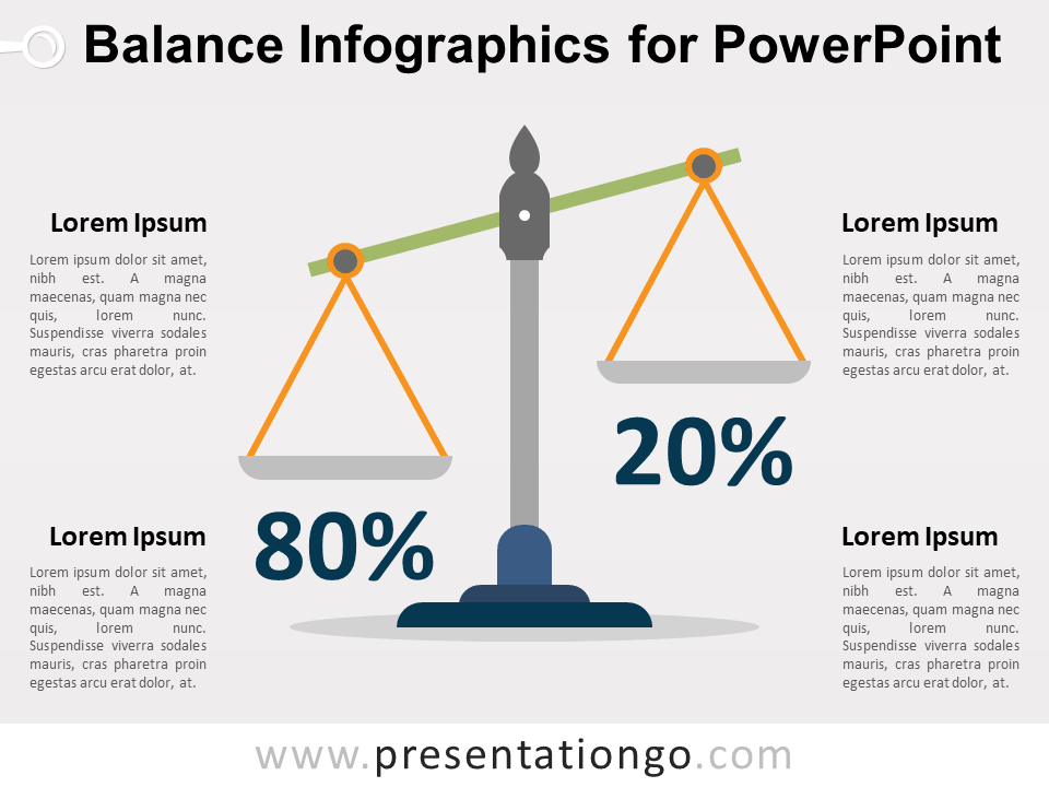 Infografía de Balance Para PowerPoint Gratis