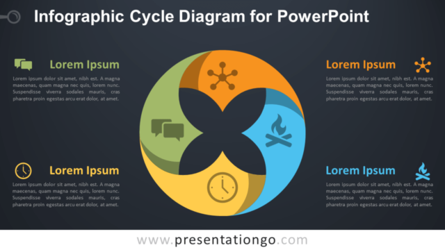 Diagrama de Ciclo Infográfico Para PowerPoint