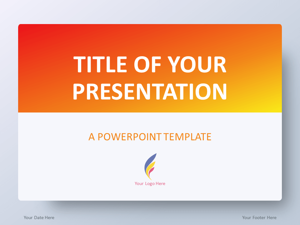 Plantilla Degradado Naranja Para PowerPoint Gratis