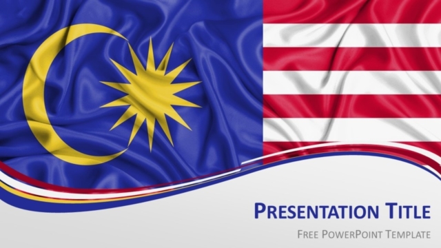 Plantilla Gratis de Bandera de Malasia Para PowerPoint