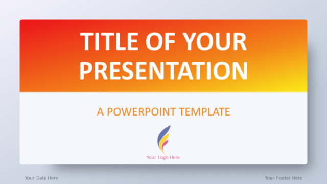 Plantilla Degradado Naranja Para PowerPoint Gratis