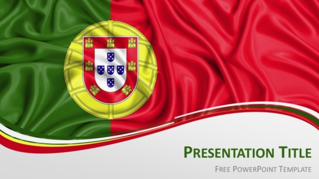 Bandera de Portugal Para PowerPoint Gratis
