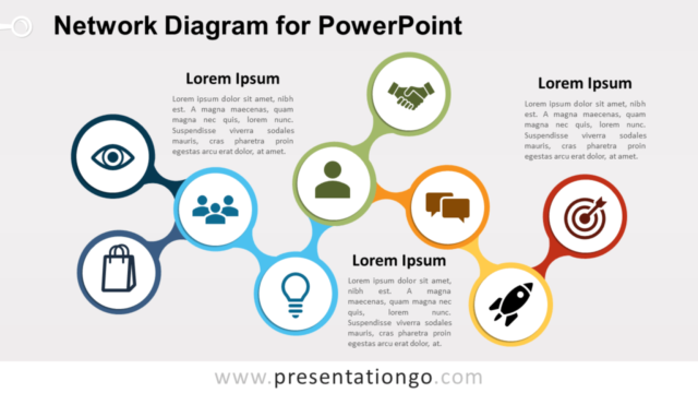 Diagrama de Red Gratis Para PowerPoint