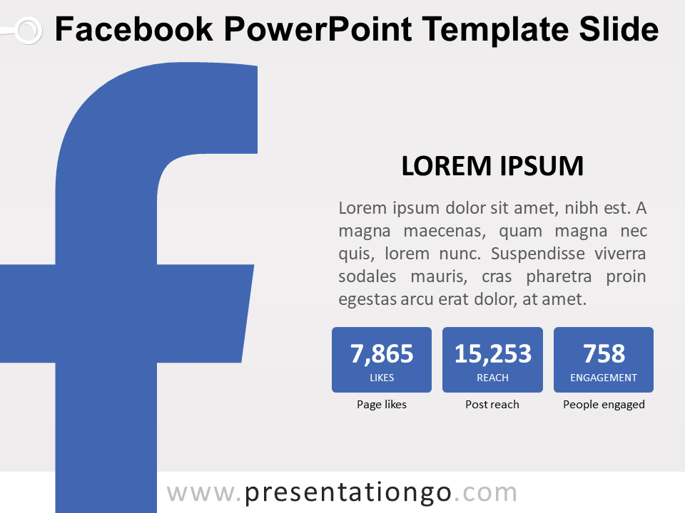 Plantilla de Facebook Gratis Para PowerPoint