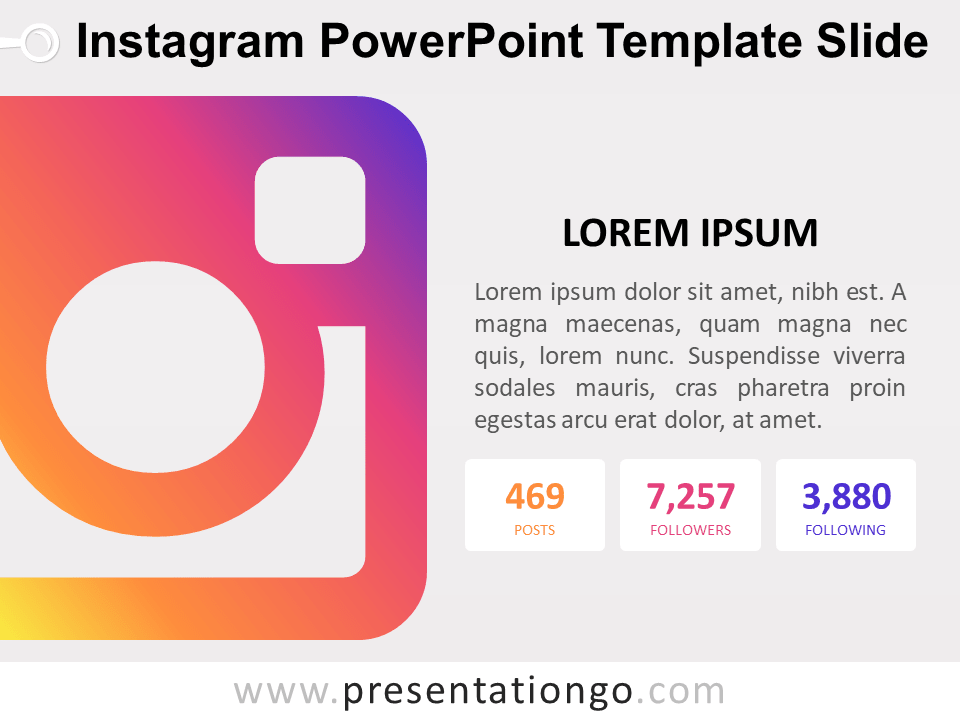Plantilla Gratis de Instagram Para PowerPoint