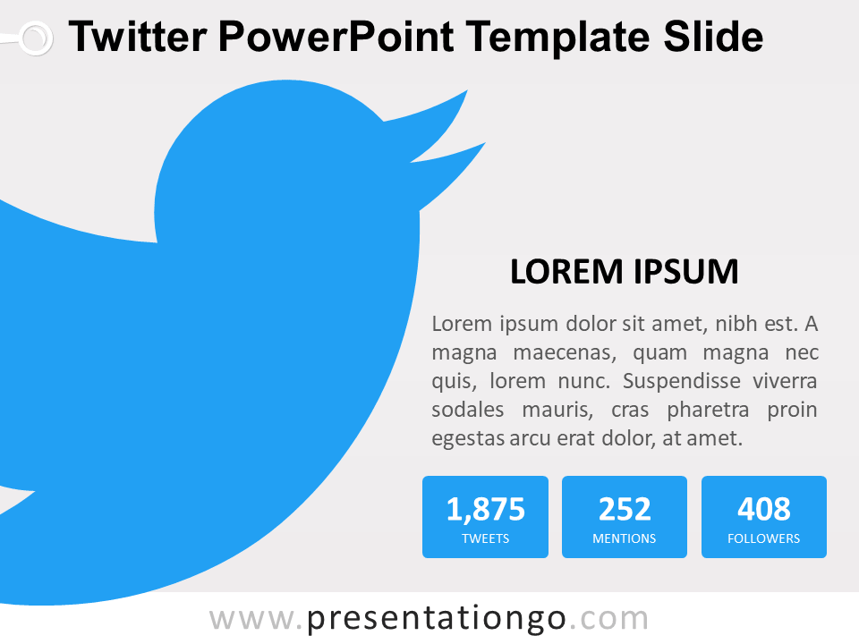 Plantilla Gratis de Twitter Para PowerPoint