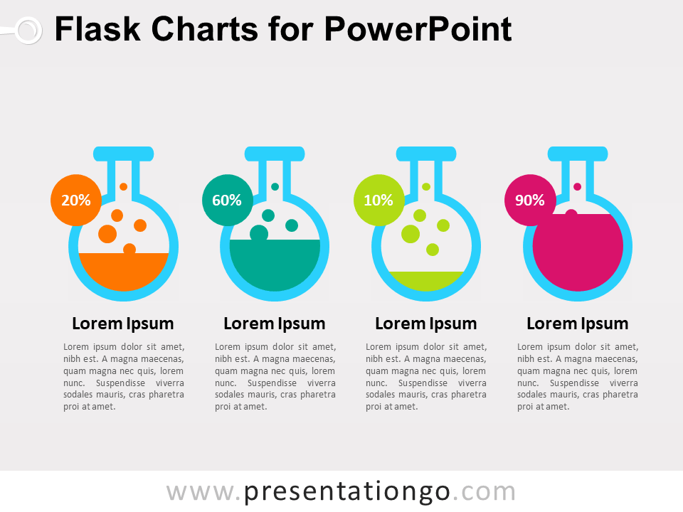 Gráficas Gratis de Matraz Para PowerPoint