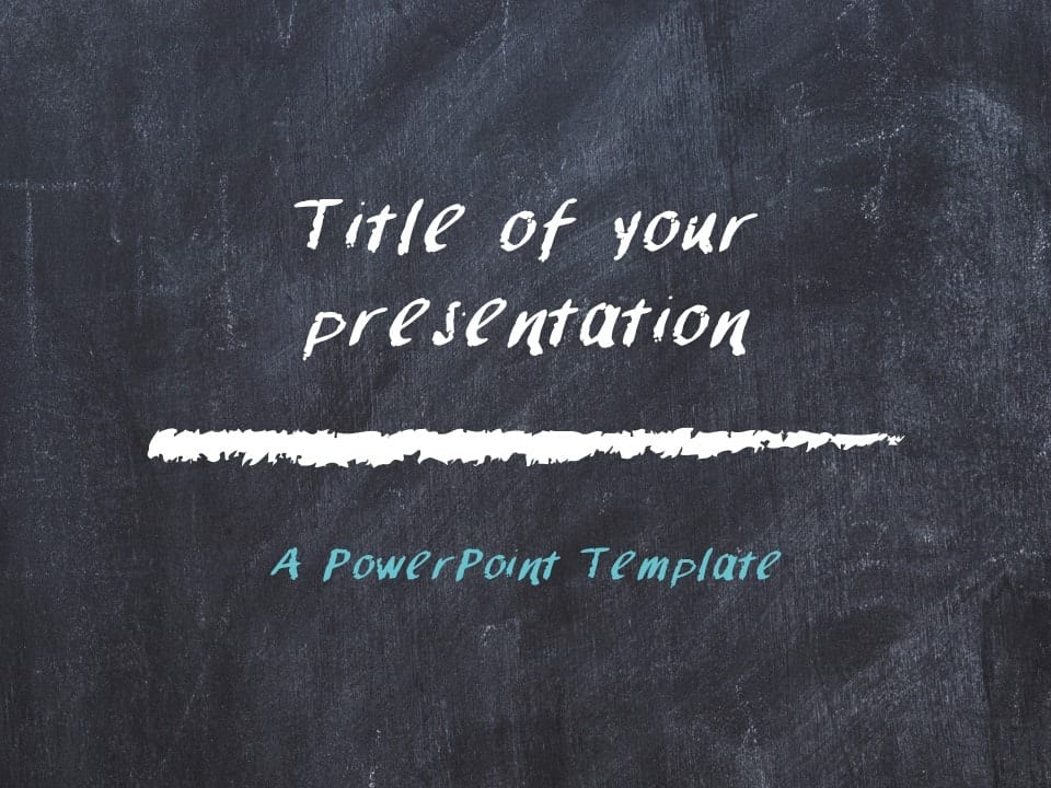 Plantilla de Pizarra Gratis Para PowerPoint