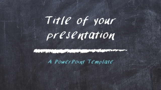 Plantilla de Pizarra Gratis Para PowerPoint