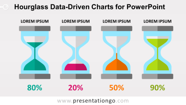 Gráficos de Reloj de Arena Gratis Para PowerPoint