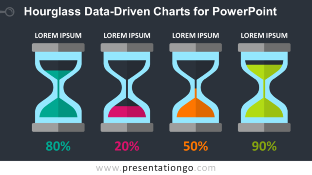 Gráficos de Reloj de Arena Gratis Para PowerPoint