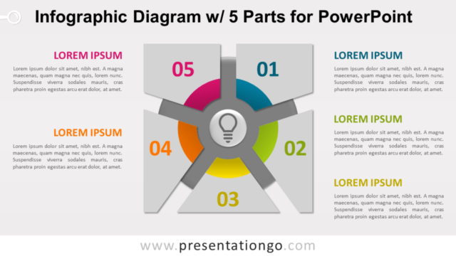 Diagrama Infográfico Gratis Con 5 Partes Para Powerpoint