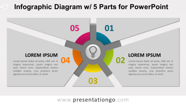 Diagrama Infográfico Gratis Con 5 Partes Para Powerpoint