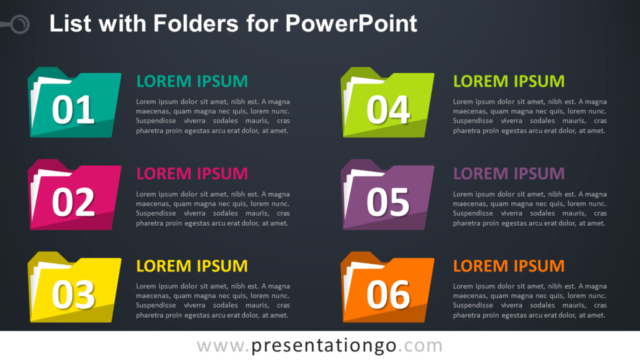Lista Con Carpetas Gratis Para PowerPoint