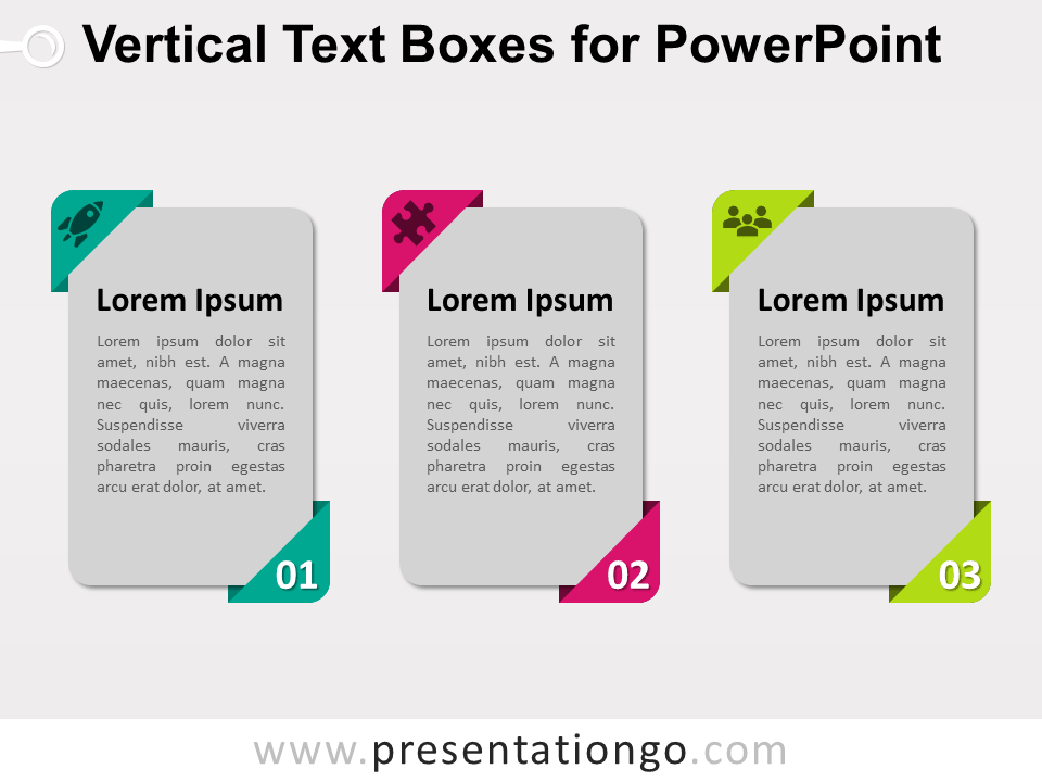 Cuadros de Texto Verticales Para PowerPoint Gratis