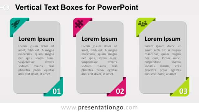 Cuadros de Texto Verticales Para PowerPoint Gratis