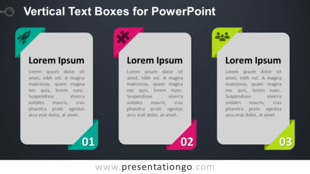 Cuadros de Texto Verticales Para PowerPoint Gratis