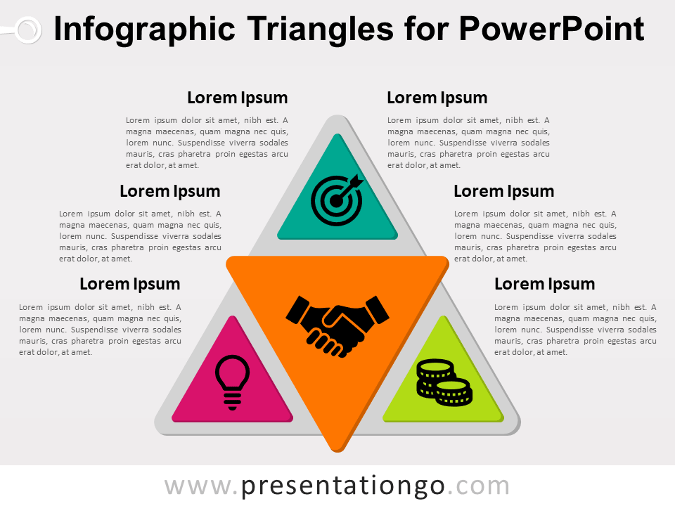 Infografía Gratis de Triángulos Para PowerPoint