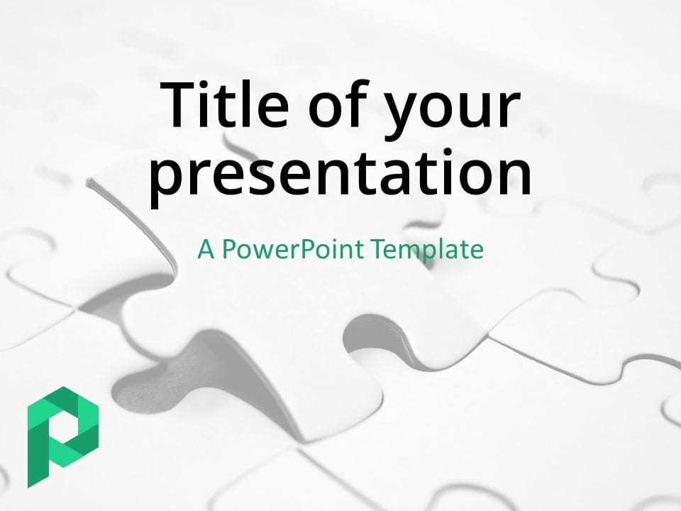 Plantilla Gratis de Rompecabezas (Claro) Para PowerPoint