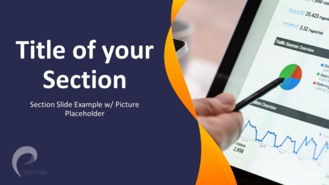 Plantilla Gratis de Negocios Moderna Para PowerPoint - Diapositiva de Sección