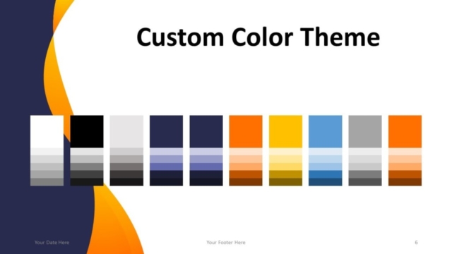 Plantilla Gratis de Negocios Moderna Para PowerPoint - Diapositiva con Colores