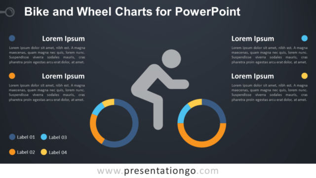 Gráficos de Bicicleta Y Ruedas Gratis Para PowerPoint