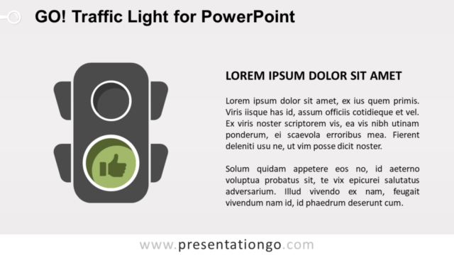 Luz de Tráfico Verde Gratis Para PowerPoint