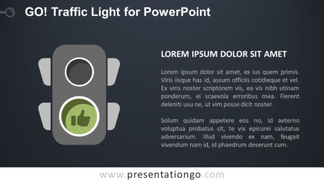 Luz de Tráfico Verde Gratis Para PowerPoint