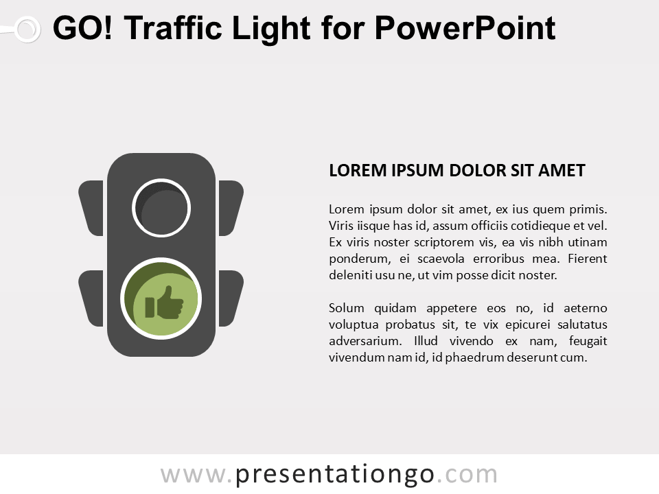 Luz de Tráfico Verde Gratis Para PowerPoint