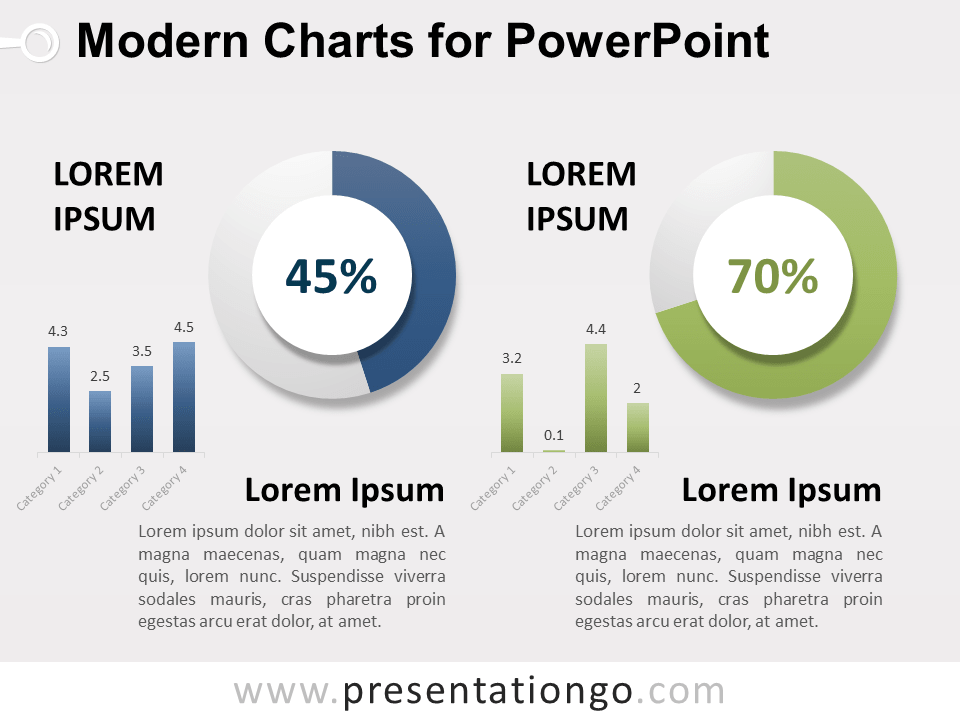 Gráficos Modernos Gratis Para PowerPoint