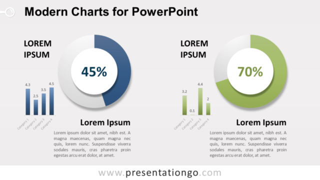 Gráficos Modernos Gratis Para PowerPoint