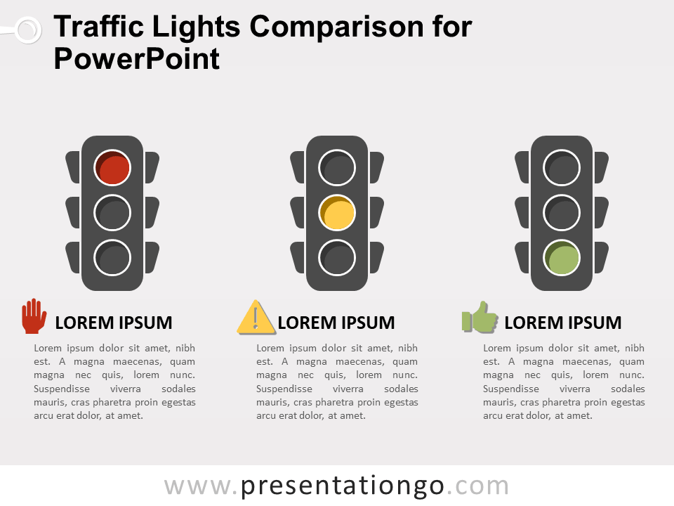 Comparación de Semáforos Gratis Para PowerPoint