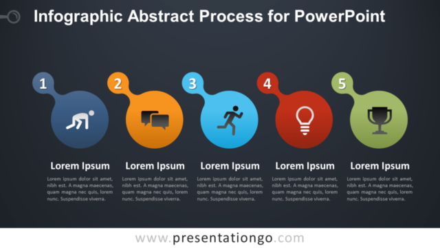 Diagrama Gratis de Proceso Abstracto Para PowerPoint