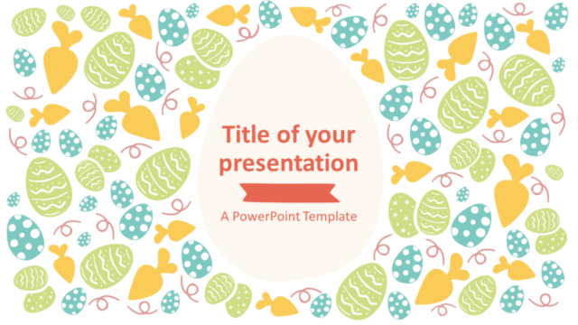 Plantilla Gratis de PowerPoint Para Pascua (Estilo 2)