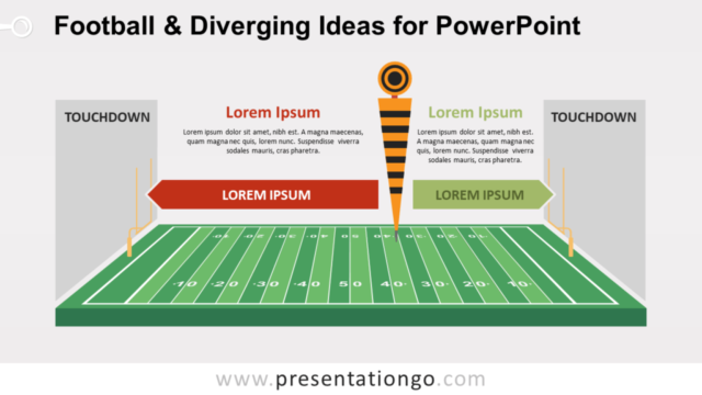 Fútbol e Ideas Divergentes Gratis Para PowerPoint