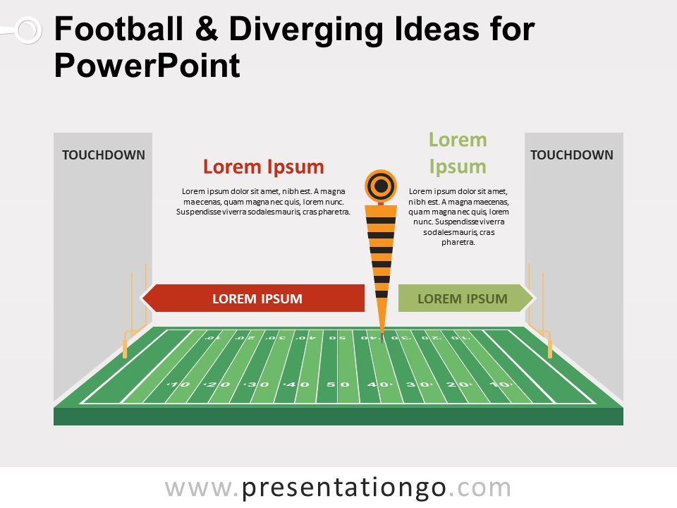 Fútbol e Ideas Divergentes Gratis Para PowerPoint