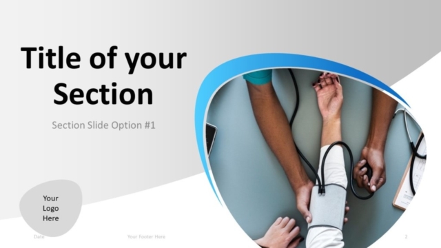 Plantilla Gratis de Médico Para PowerPoint - Diapositiva de Sección
