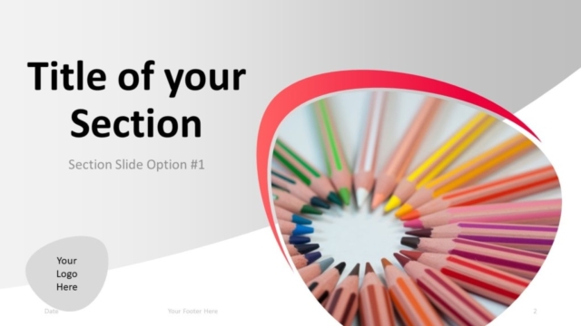 Plantilla Gratis de PowerPoint Para Maestros - Diapositiva de Sección