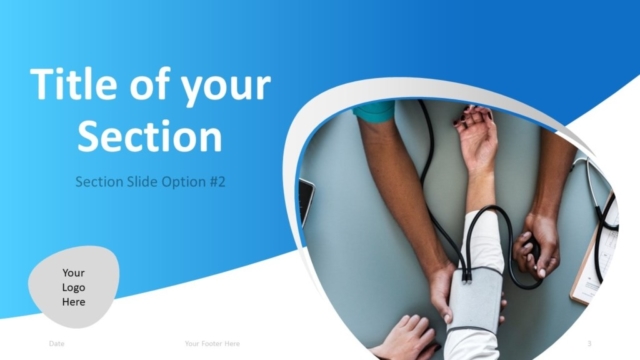 Plantilla Gratis de Médico Para PowerPoint - Diapositiva de Sección