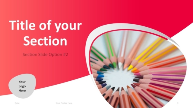 Plantilla Gratis de PowerPoint Para Maestros - Diapositiva de Sección