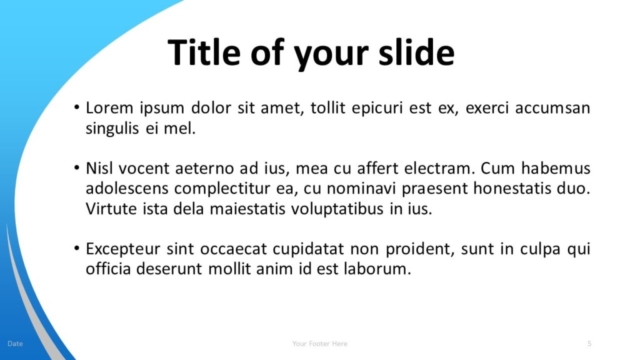 Plantilla Gratis de Médico Para PowerPoint - Diapositiva de Título Y Contenido