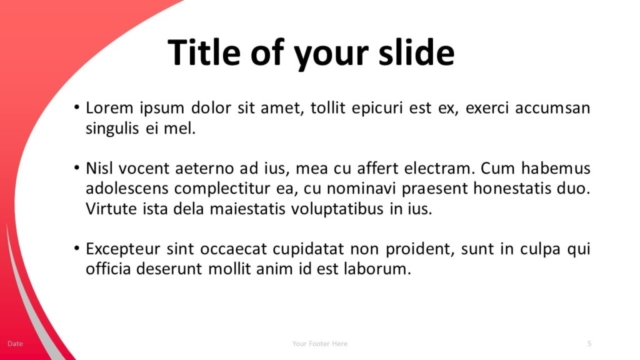 Plantilla Gratis de PowerPoint Para Maestros - Diapositiva de Título Y Contenido
