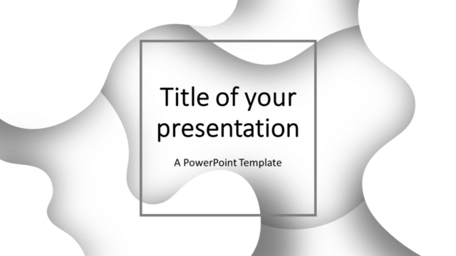Plantilla Gratis de Fluidos (Blanco) Para PowerPoint