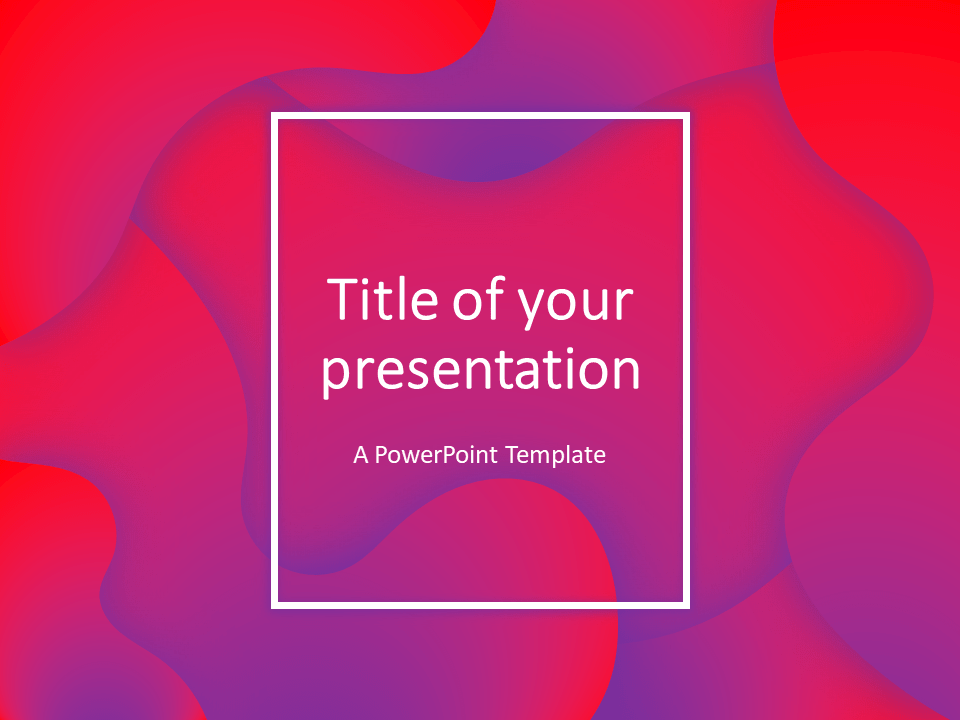 Plantilla Gratis Fluidos (Rosa-Morado) Para PowerPoint