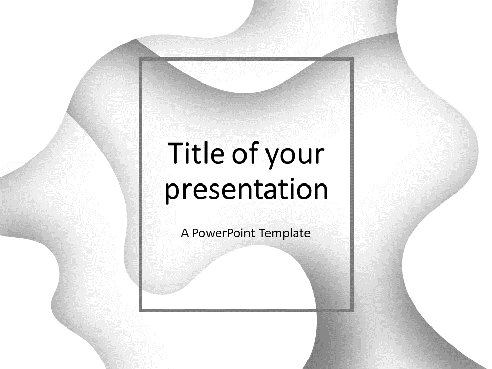 Plantilla Gratis de Fluidos (Blanco) Para PowerPoint