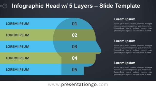 Cabeza Infografica Con 5 Capas Gratis Para PowerPoint Y Google Slides