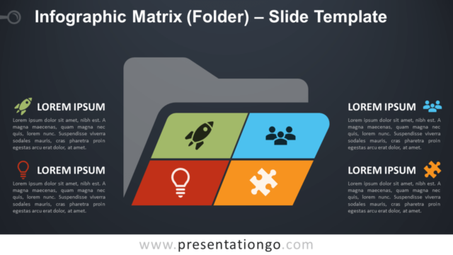 Infografía de Carpeta de Matriz Gratis Para PowerPoint Y Google Slides