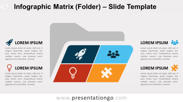 Infografía de Carpeta de Matriz Gratis Para PowerPoint Y Google Slides